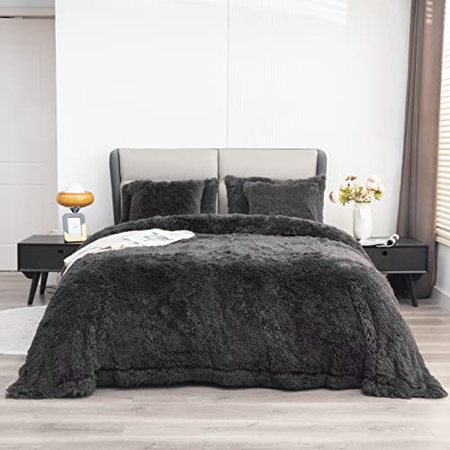 YUSOKI Faux Fur King Blanket(Morel,90" x 104"),Whithout Pillows,Winter Lightweight Plush Fuzzy Soft Cozy Microfiber Comfy Bed Blanket for Women Kids Girls Couch Sofa Washable