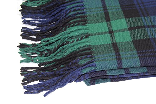 NY GOLDEN FASHION Women Oversized Scottish Clan Tartan Plaid Cashmere Feel Shawl Wrap Winter Scarf2