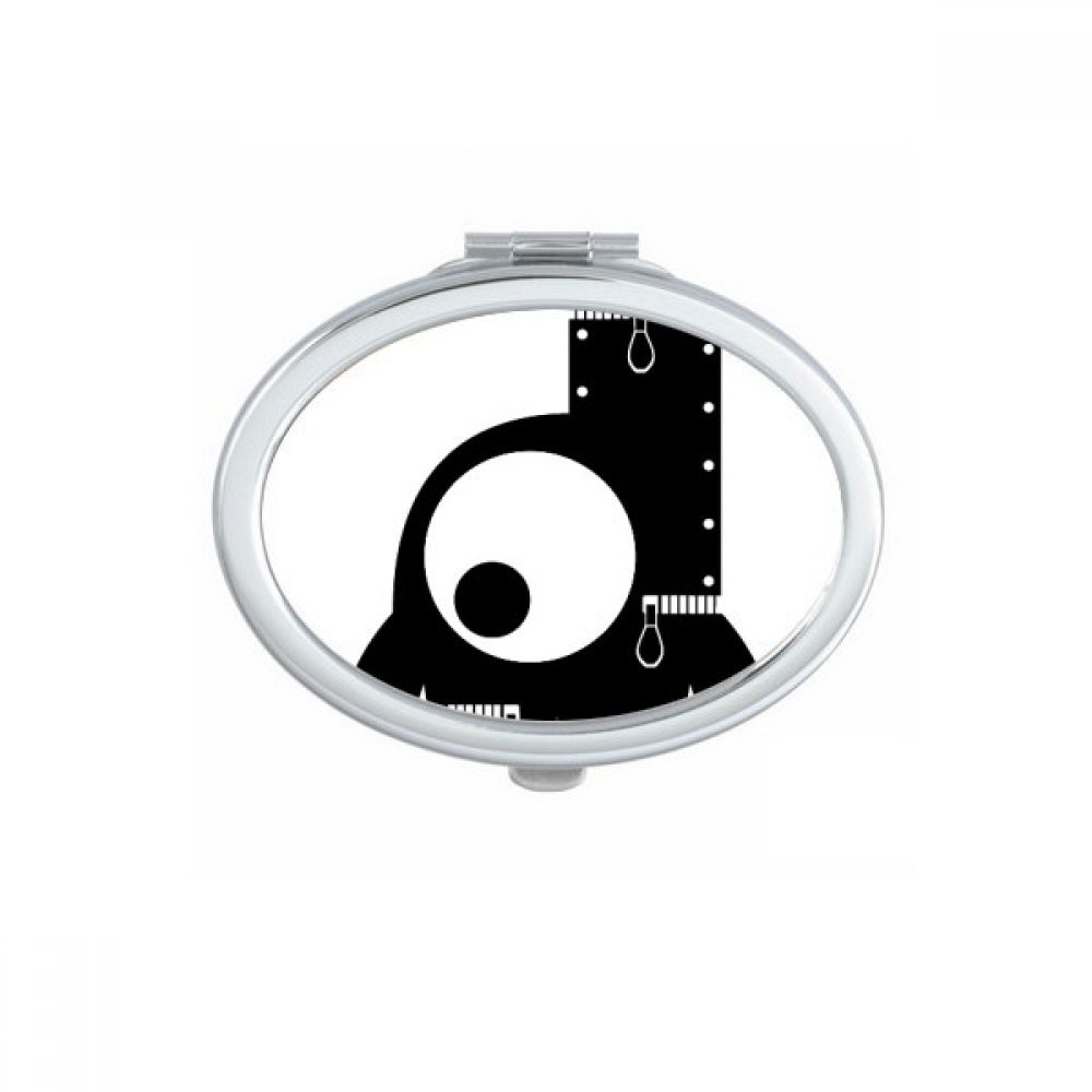 Miroir de poche portable alien mignon pour rester parfaite en festival et voyage