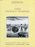  LIVRES ANCIENS ET MODERNES, LOT DE 10 CATALOGUES