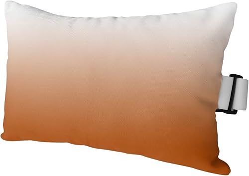 Miniatura 2 de Almohada para la cabeza del diván al aire libre, almohada de color naranja otoñal, almohadas lumbares suaves con correas elásticas e relleno, 1