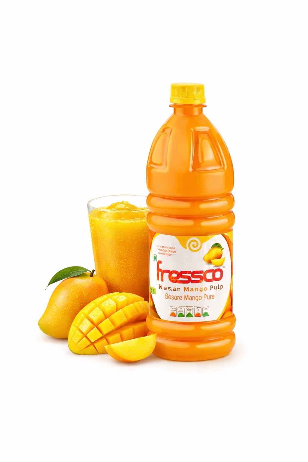 Fressco Kesar Mango Pulp Real Mangoes Ready to Use Fruit Pulp for Juices Milkshakes Smoothies Desserts Ice Cream Baking and Cooking 850g-image-34