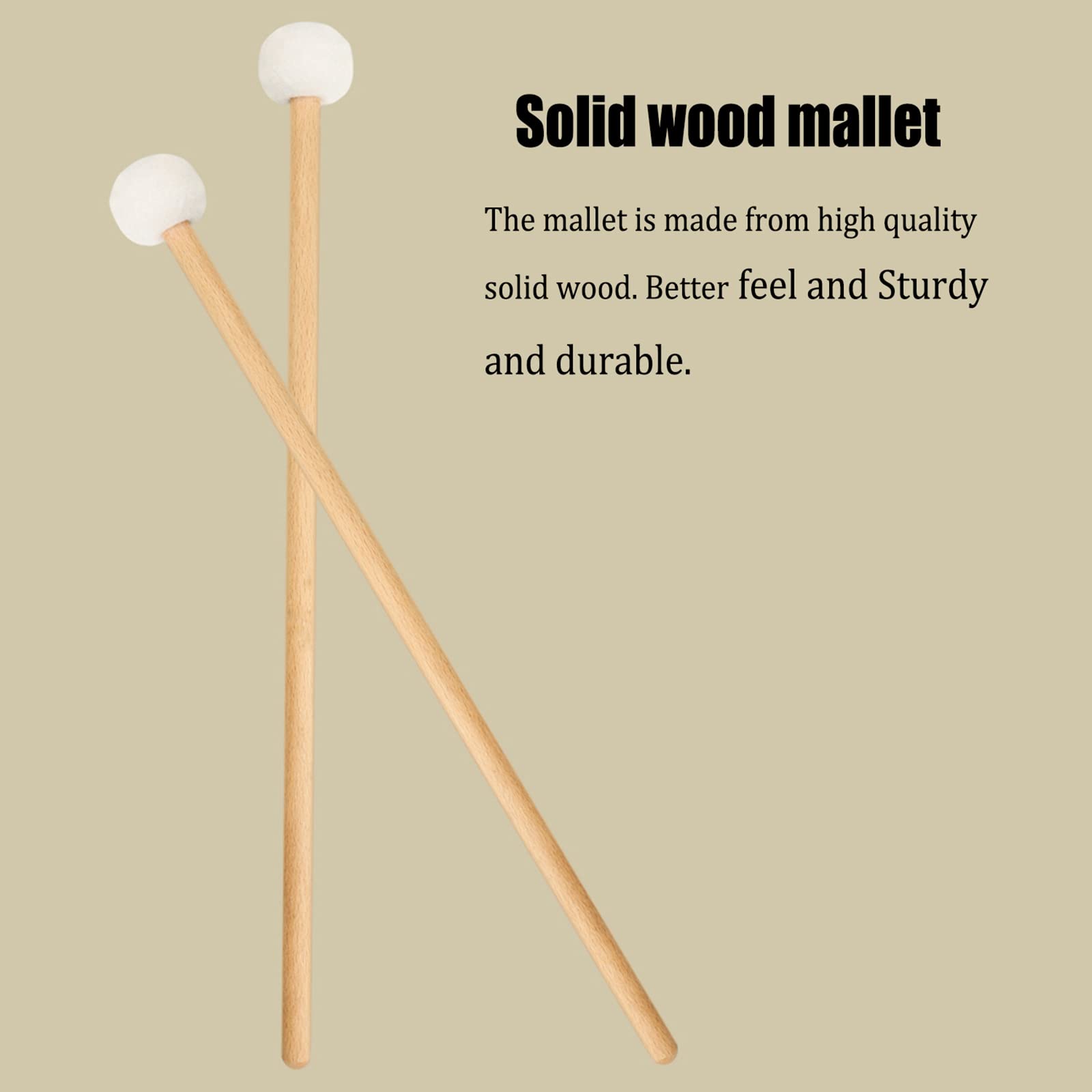 Amazon.co.jp: ティンパニマレット、2pcsフェルトマレット、多目的