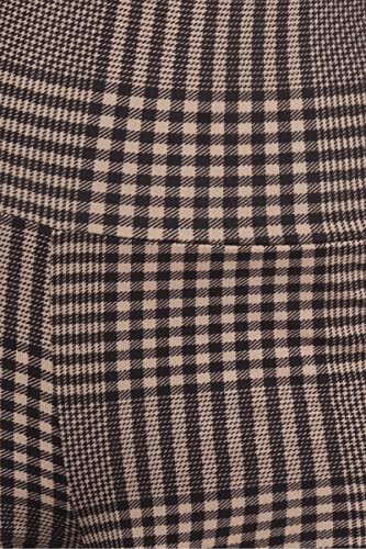 Shosho Womens High Waist Butt Lifting Fleece Lined Leggings Ultra Soft Butt Scrunch Sports Yoga Pants W/Pockets Plaid Print Black/Cream Medium #TOP3