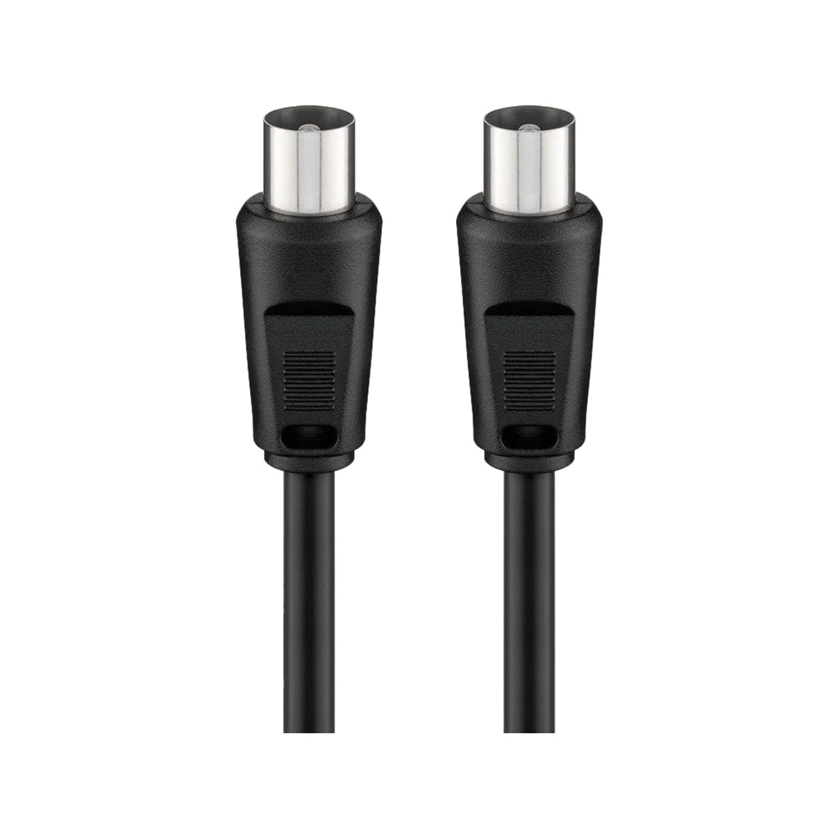 Goobay 68146 Angled Antenna Cable, Satellite Connection Cable, Satellite Cable, Coaxial Cable, Coaxial Male, 2-Way Shielded, 75 Ohm, 70 dB, 1.5 m