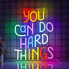 You Can Do Hard Things Neon Sign