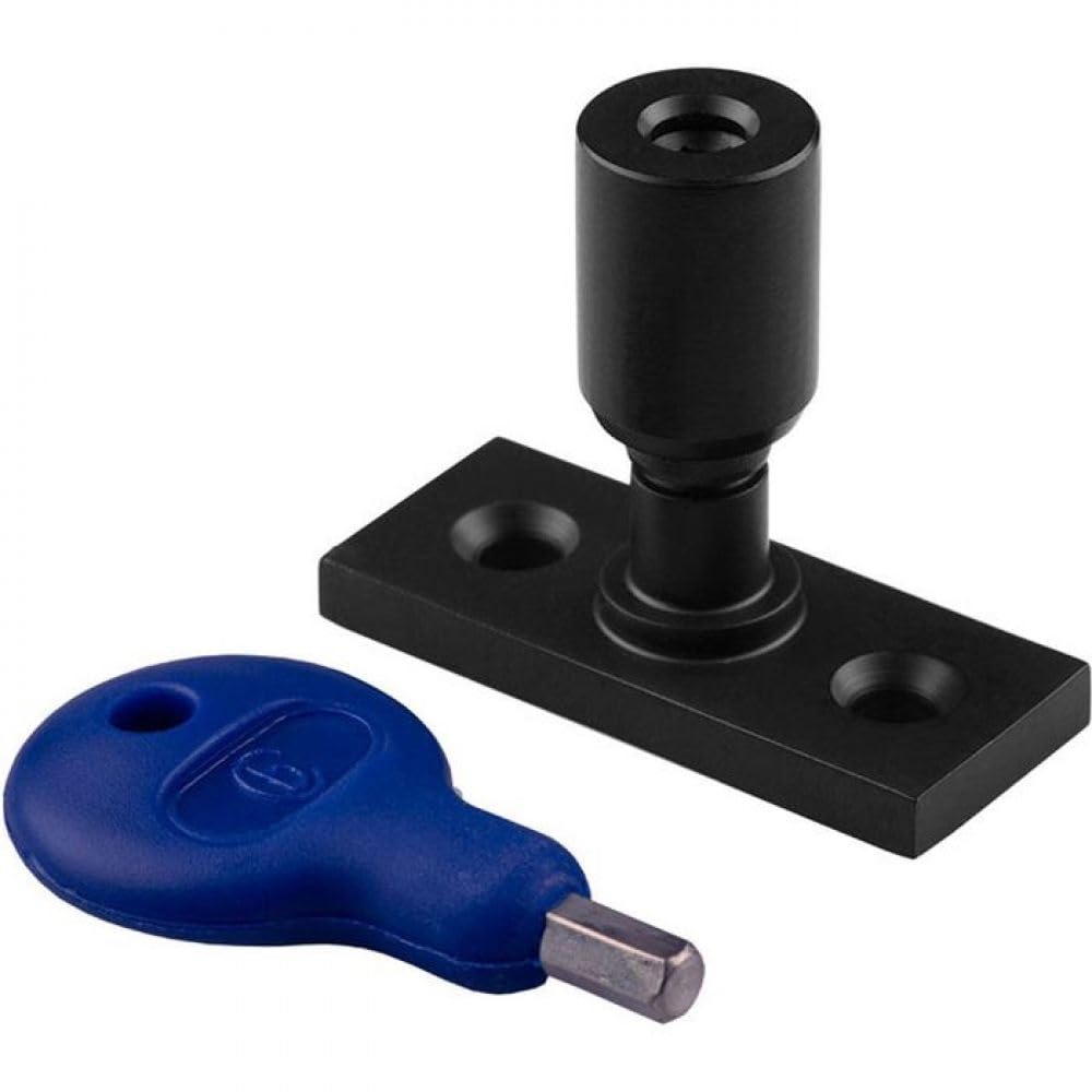 Carlisle Brass Locking Casement Stay Pin with Key (Matt Black)