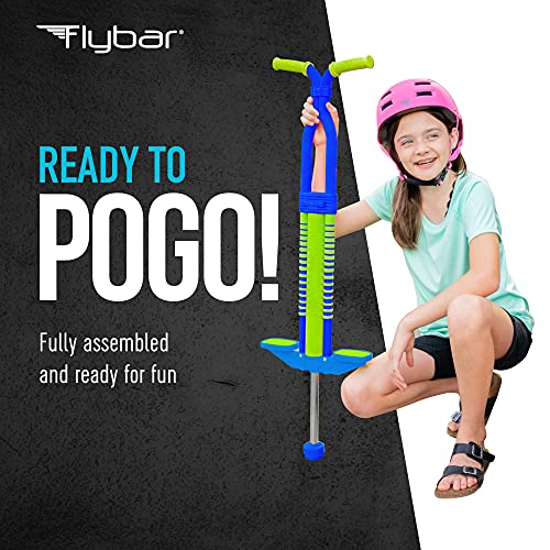 Image of Flybar Master Pogo Stick for Kids Ages 9+, 80-160 lbs - Easy Grip Handles - Active Exercise Toy for Tweens & Teens - Outdoor Toy with Non-Slip Foot Pegs for Boys and Girls - No Assembly Needed