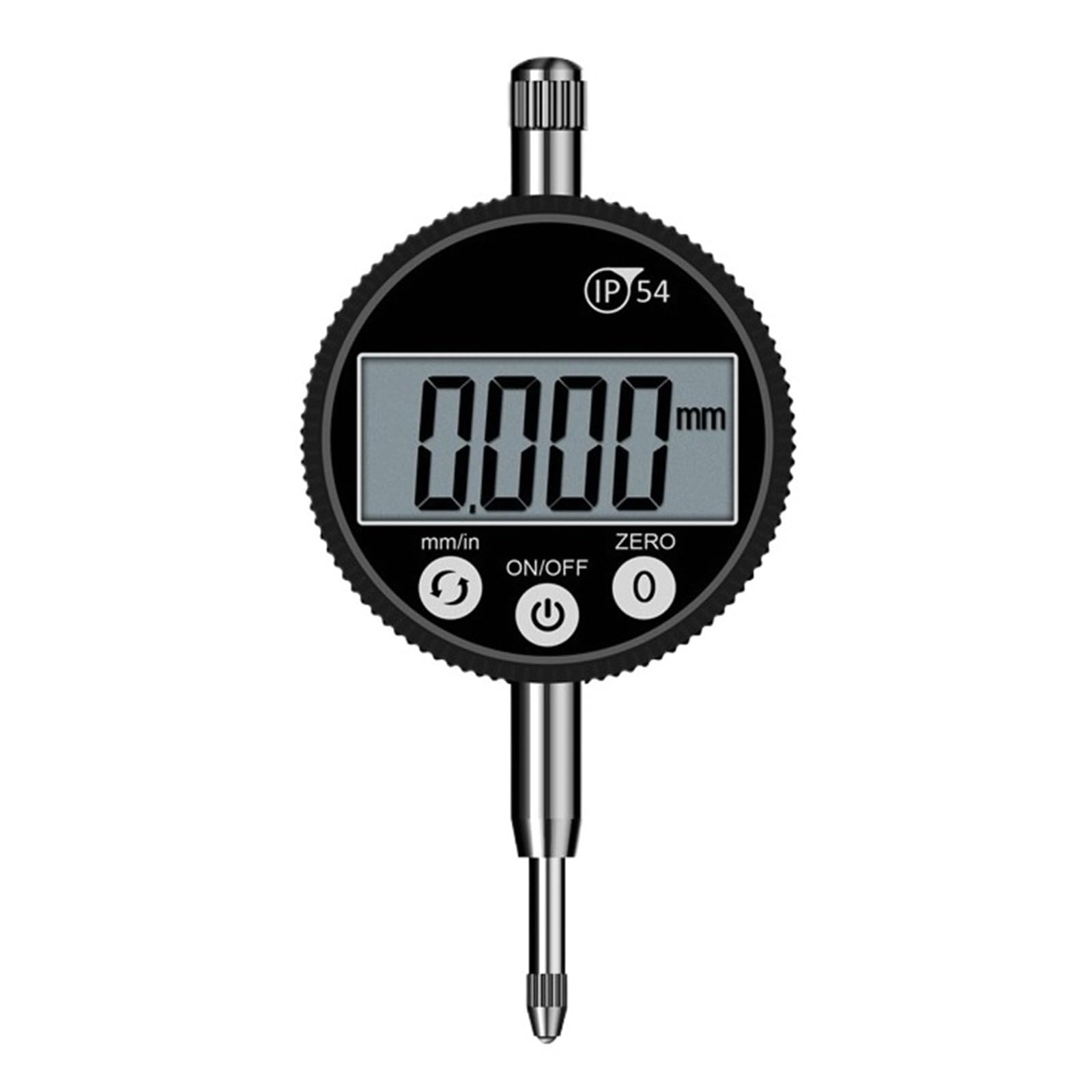 IP54 Waterproof Digital Indicator 0-12.7mm 0.00005" Electronic Micrometer Metric Inch Dial Indicator Gauge Versatile Usage(12.7x0.001mm)