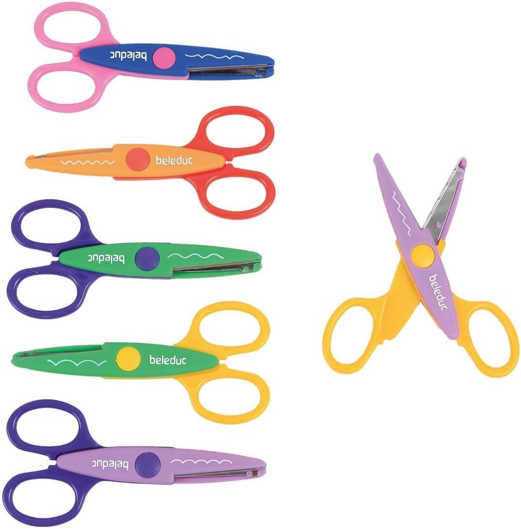 Beleduc Classroom Zig Zag Scissors - 30 Scissors