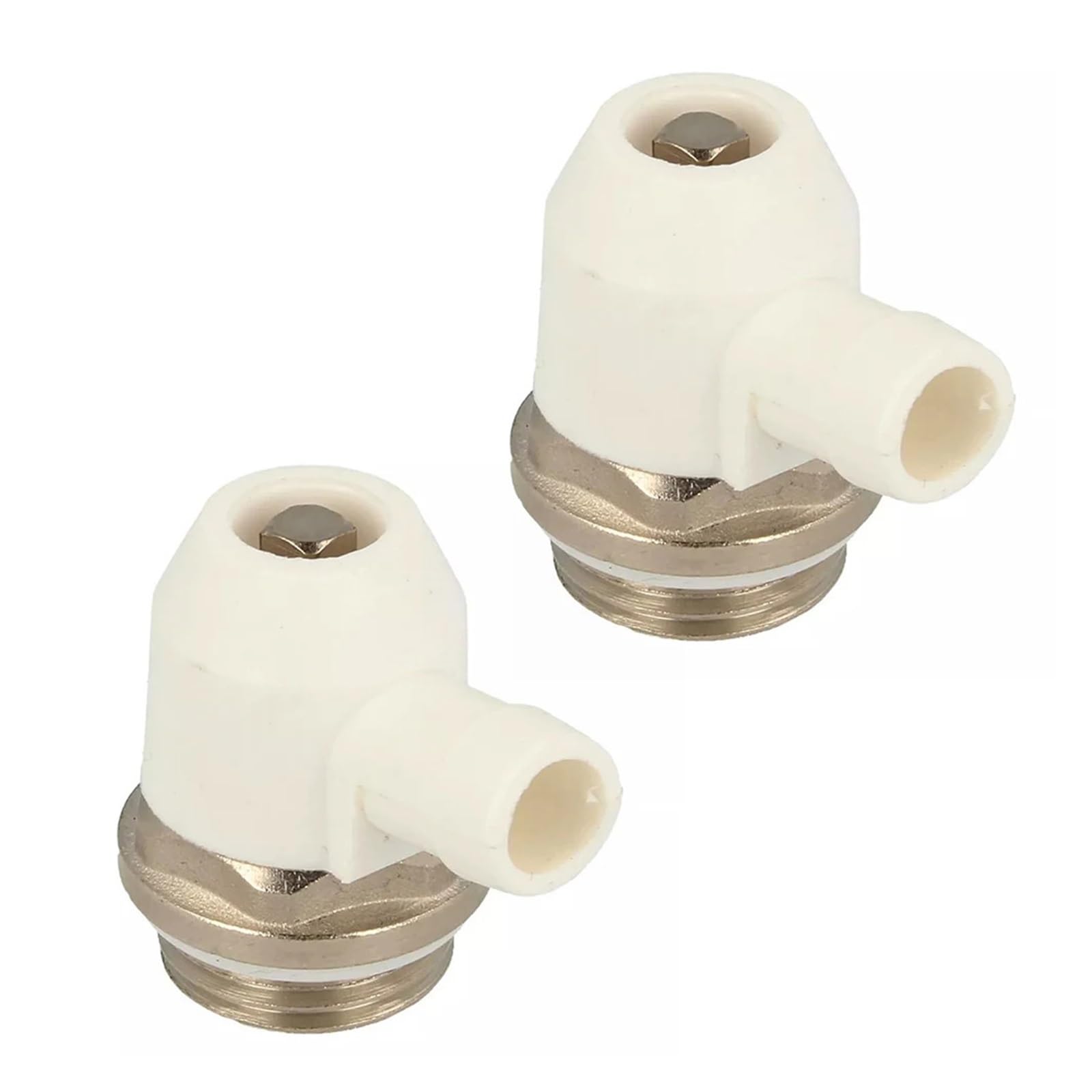 2 valvole di sfiato for radiatore con Attacco Girevole da 1/2'', valvola di Scarico autosigillante, valvola di sfiato for Riscaldamento in Ottone