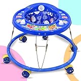 AVANI METROBUZZ Baby Activity Play Foldable Walker with Chu-Chu Toy-Bar (Blue)