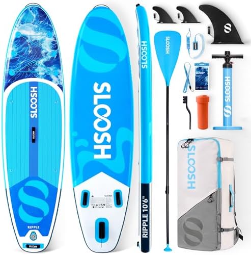 SLOOSH Aufblasbares Stand-Up-Paddle-Board, 10'6" Paddleboard mit ...