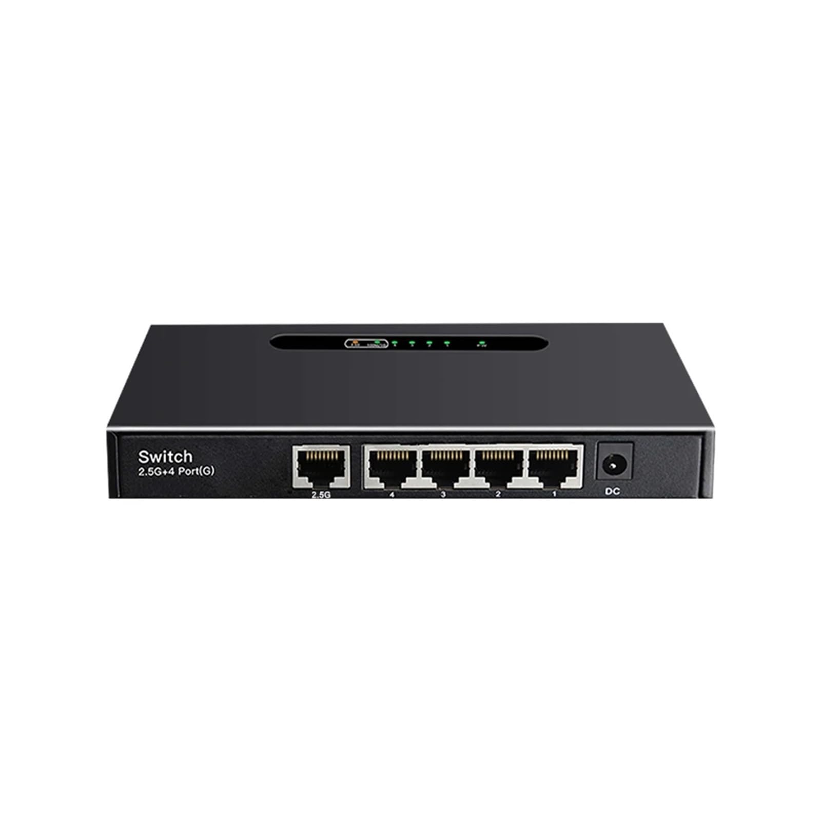 OSHZIKJII Uplink Ethernet Switch, 1 * 2.5G RJ45 Port, 4 * 100/1000Meter RJ45 Ports, Switch,