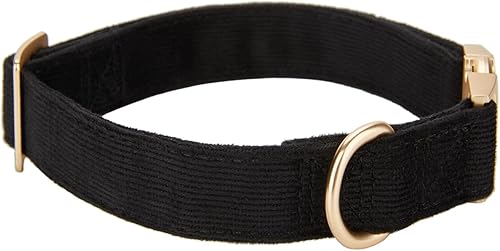 Miniatura 3 de Ewinoom Collar suave para perro con hebilla de metal, ajustable, duradero, cómodo, de pana de algodón, para perros grandes, collares de terciopelo