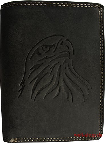 Preisvergleich Produktbild Portemonnaie Büffel Leder Adler geprägt