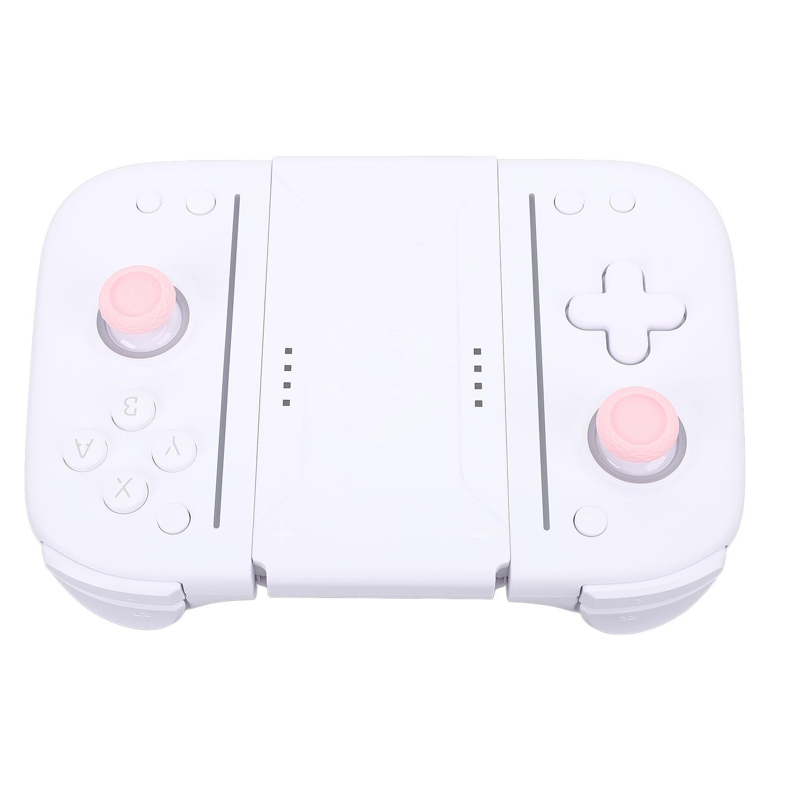 CFTGIW Controlador de Juegos Botones Mecánicos RGB 6 Ejes Sensor de Movimiento Consola de Juegos de Vibración Blanco Azul Características del Diseño del Controlador de Consola de Inalámbrico (#11)