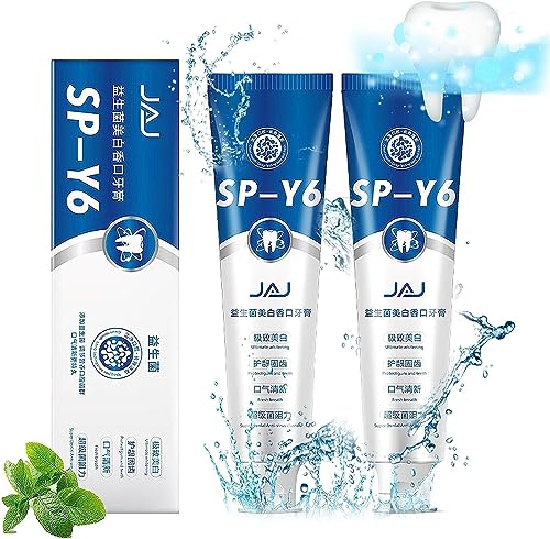 Pasta de dientes probióticos, SP-Y6 bacterias beneficiosas para blanquear la boca, blanqueamiento de dientes popular pasta de dientes, pasta dental SP-Y6 probióticos adecuada para todos los tipos de