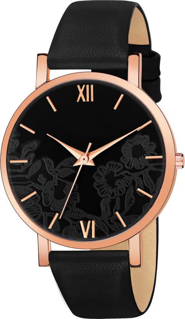ENDEAVOUR Analogue Leather Strap Girls & Womens Watch (Black Colored Dial & Strap) (Black) (B09P68YHVX) Amazon Price History, Amazon Price Tracker