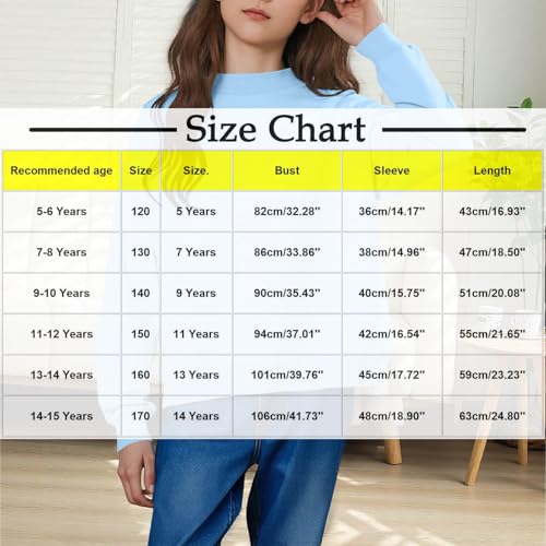 Unisex Boys Girls Basic Sweatshirts Crewneck Long Sleeve Sweatshirts Solid Color Comfy Breathable Fall Tops3