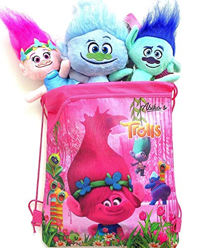 Happy Trolls Poppy, Branch and Guy Diamond. DreamWorks Trolls Movie 9
