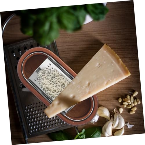 Rallador de Queso Multifuncional GLEAVI en Acero y Madera miniatura 3