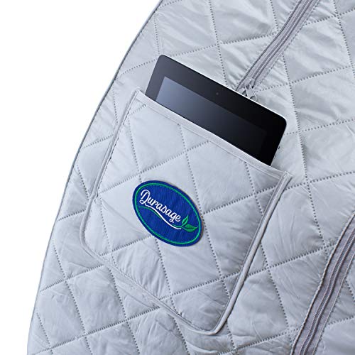 Image of Durasage Portable Steam Sauna for Home - Personal Full Body Detox Sauna Tent with 800W Steam Generator, 60-Min Timer, Foldable Design & Chair for Relaxation