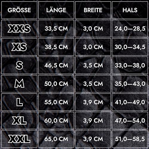 FAVPET Luxus Echtleder Halsband Hund Breit mit QR Code Anhänger, Gepolstertes Hundehalsband Leder Breit, Breites Lederhalsband Hund, Breite Hunde Halsbänder, Welpenhalsbänder Leder (Schwarz, M)