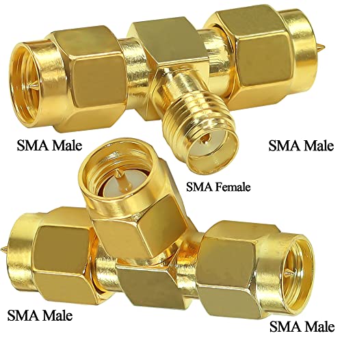 Conector divisor SMA macho a doble SMA macho 2 pack miniatura 5