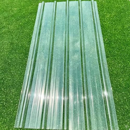 3/5/8/9/11/14/17/20 Piezas de Panel para Tejado,Paneles de Techo para Cobertizos de Garaje,Láminas Perfiladas,Paneles de Fibra de Vidrio Transparentes Impermeables de 1.5mm (0.9x1.2m,3 pcs)