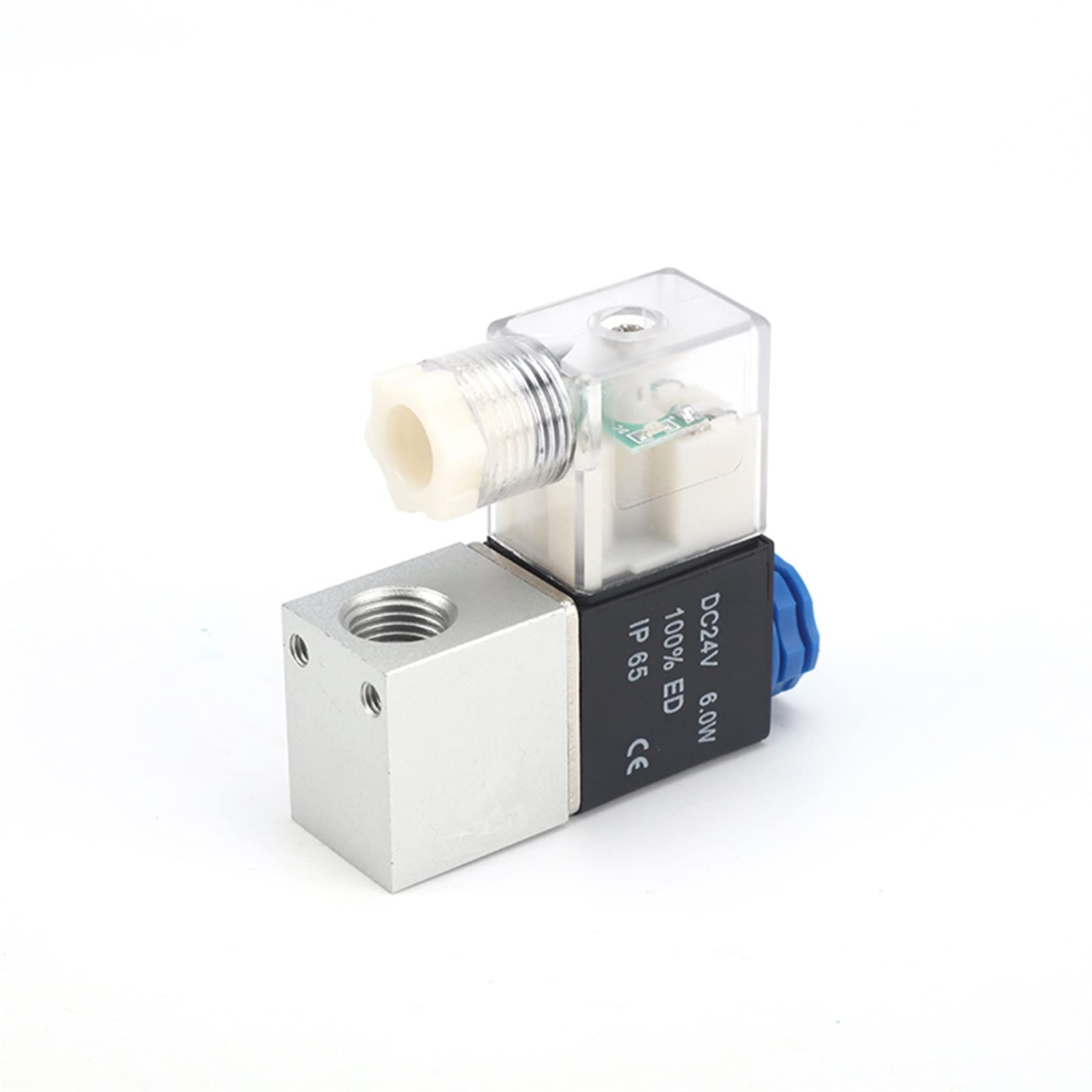 TBZOQAID 2V025-06/08 DC12V DC24V Ac220v AC110V AC24V Air Two-Position Two-Way Electromagnetic Valves Pneumatic Solenoid Valve(2v025-06 Ac110v,Only valve)