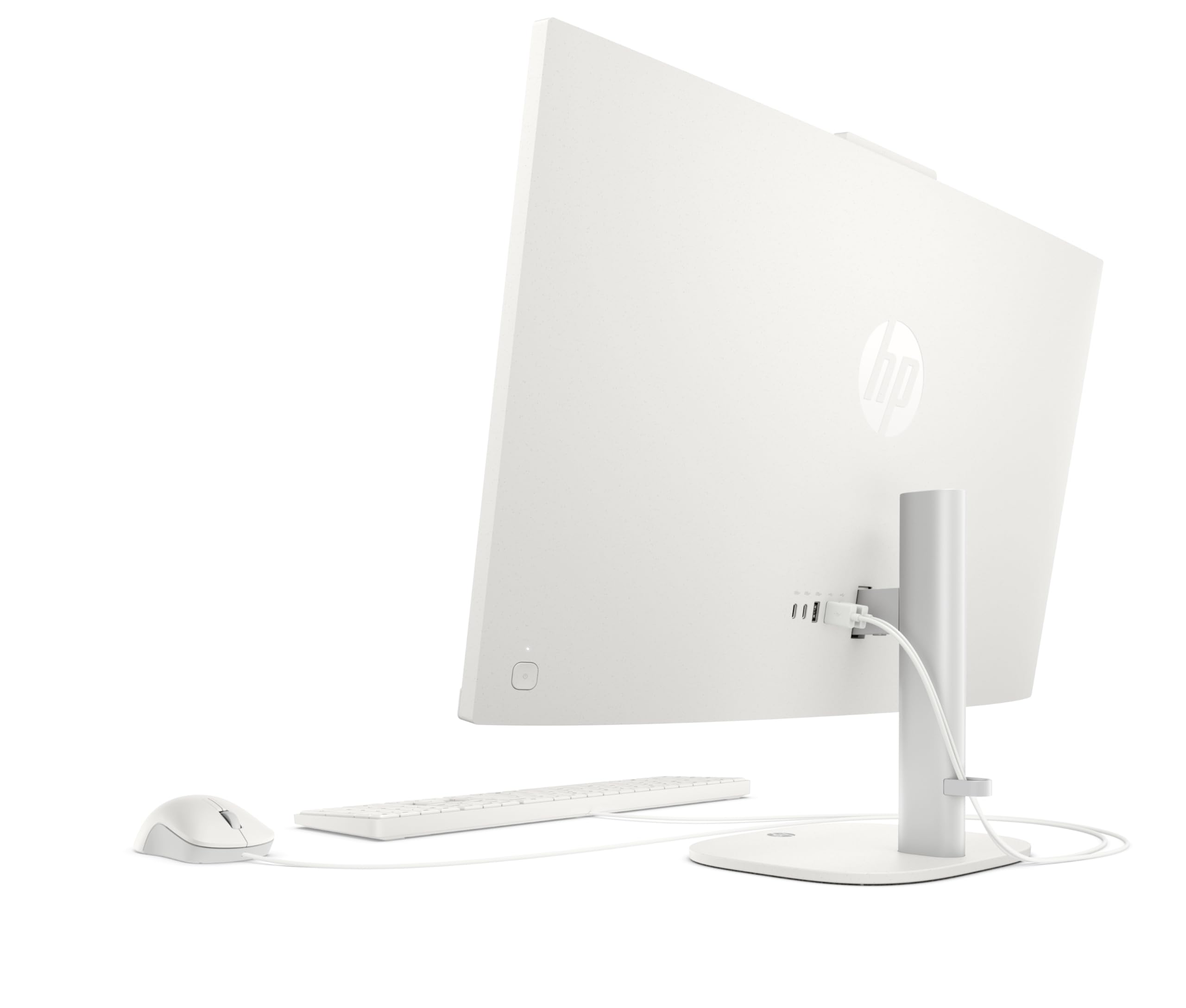 HP OmniStudio 27-cv0205ng All-in-One KI PC, 27 Zoll Entspiegeltes IPS Display, AMD Ryzen 5, 16 GB LPDDR5, 1 TB SSD, AMD Radeon Grafik, Windows 11 Home, QWERTZ Tastatur, Cotton White