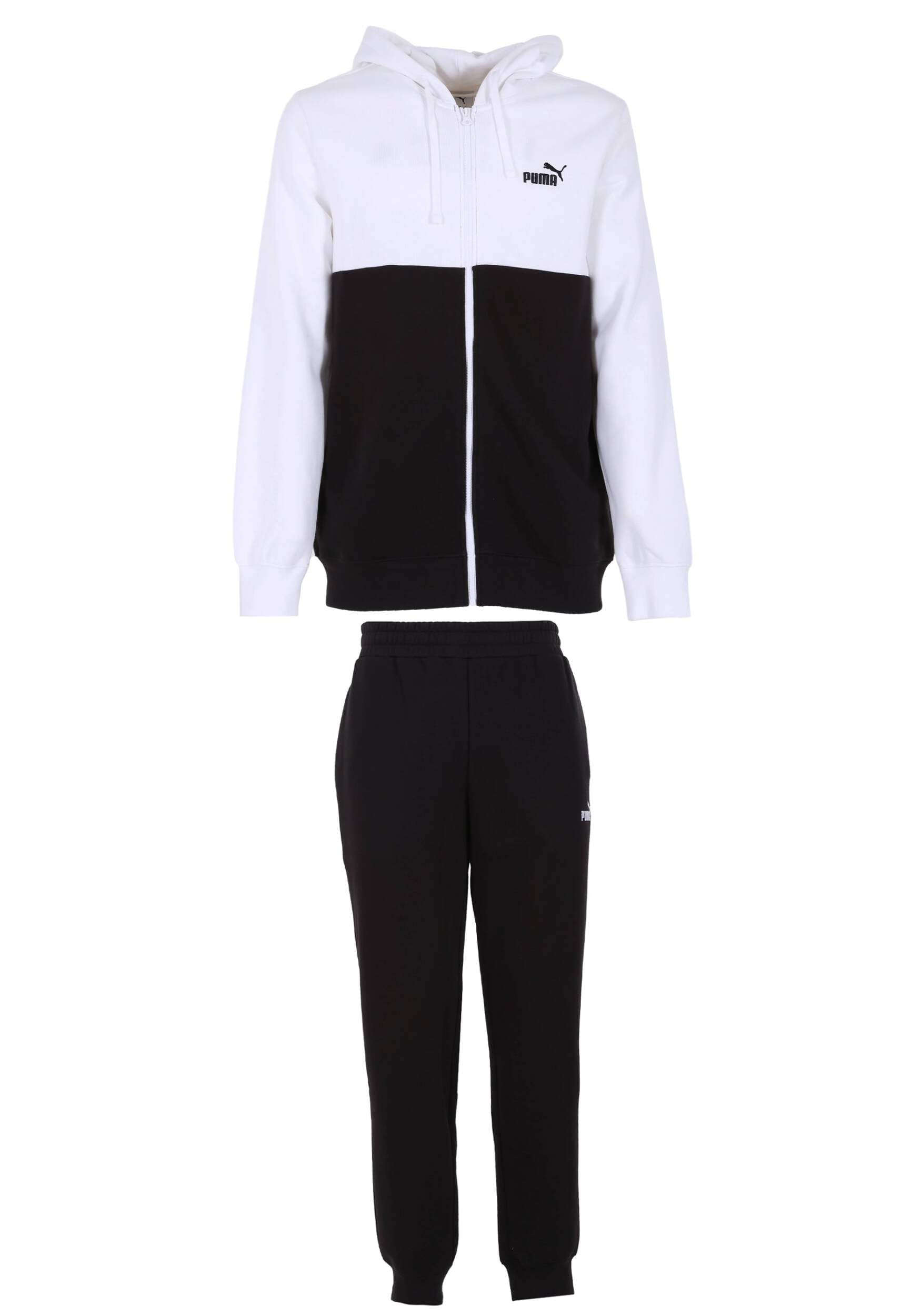 Combinaison Puma homme en molleton premium blanc et noir à capuche