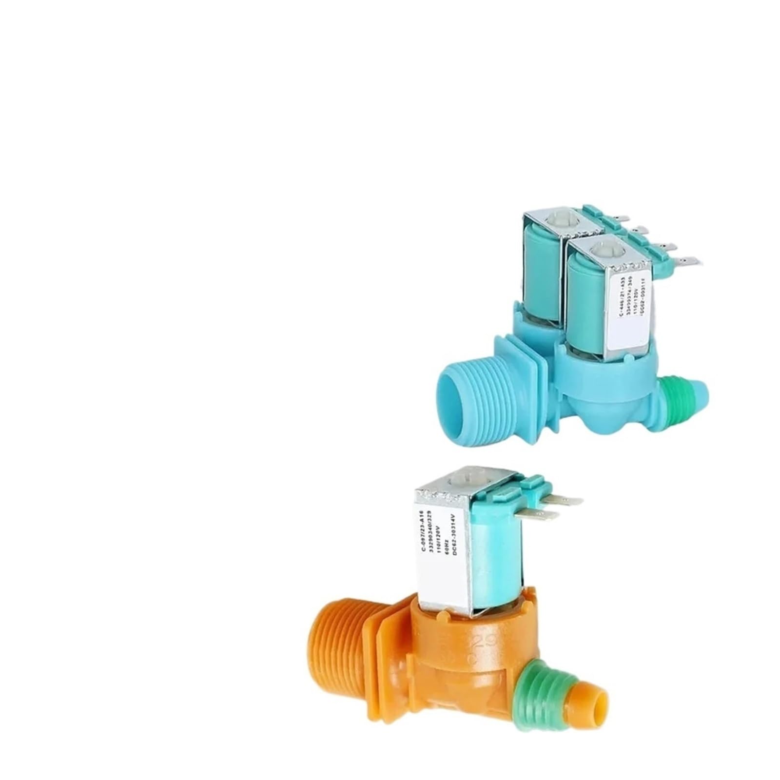 Compatible For Samsung, DC62-00311F DC62-30314V Washing Machine Dual-End Water Inlet Solenoid Valve, Washing Machine Inlet Valve(DC62-30314V)