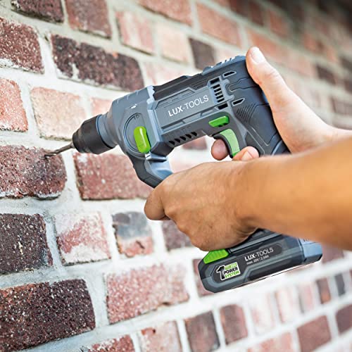 LUX-TOOLS A-BH-20 Akku-Bohrhammer mit SDS Plus Aufnahme & LED-Arbeitsleuchte | 20V Bohrmaschine mit 1,1 Joule… – Bild 4