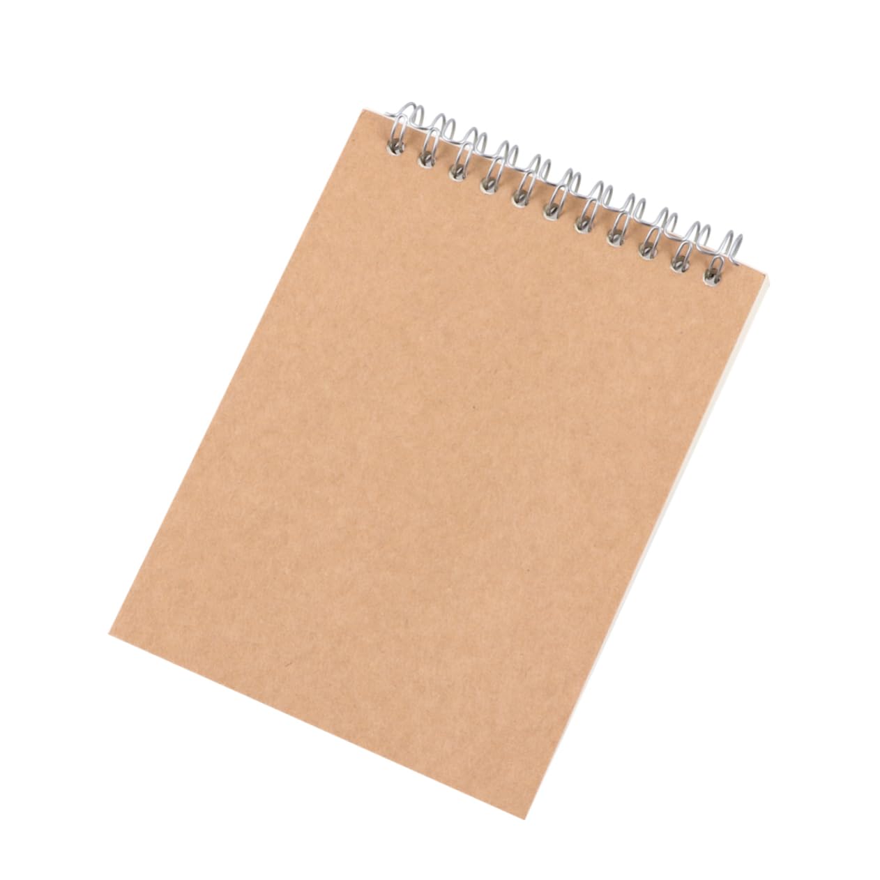 NUOBESTY Kraft Notizbuch 12 Stück A6 Braun Papier Spiralheft für Schule