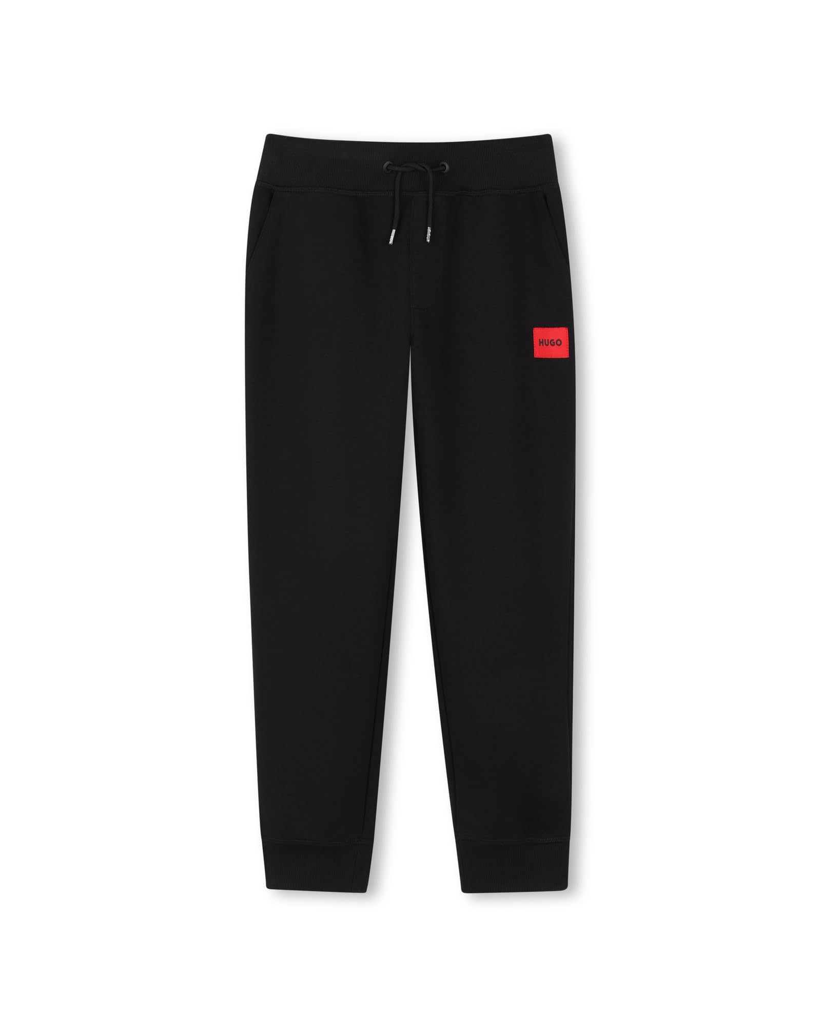 Hugo Boys Black Kids' Closed Hem Fleece Joggers in Size 5 - 6 Years, Sports Direct