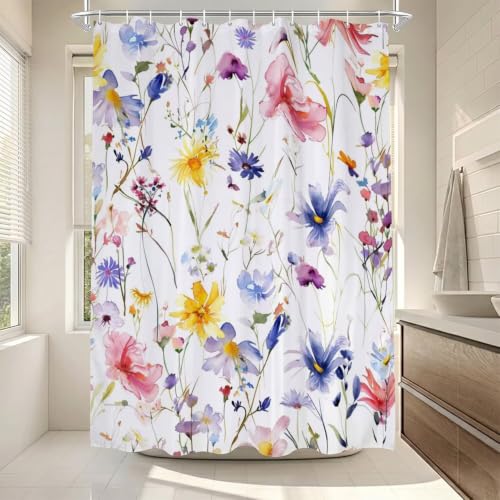 Rideau de douche imperméable en polyester lavable en machine - 5