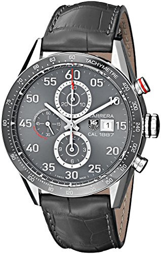TAG Heuer Men's CAR2A11.FC6313 Carrera Analog Display Swiss Automatic Grey Watch