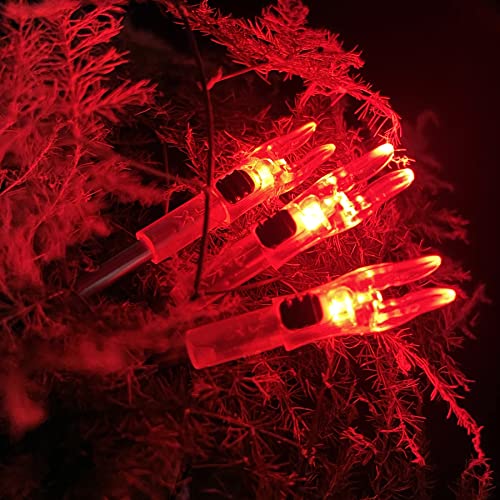 Image of 6PCS X Lighted Nocks for Arrows with .204 .233 .244 .246 Inside Diameter with H, S, GT Bushings High-Visibility LED Arrow Nocks, ON /Off Switch Included