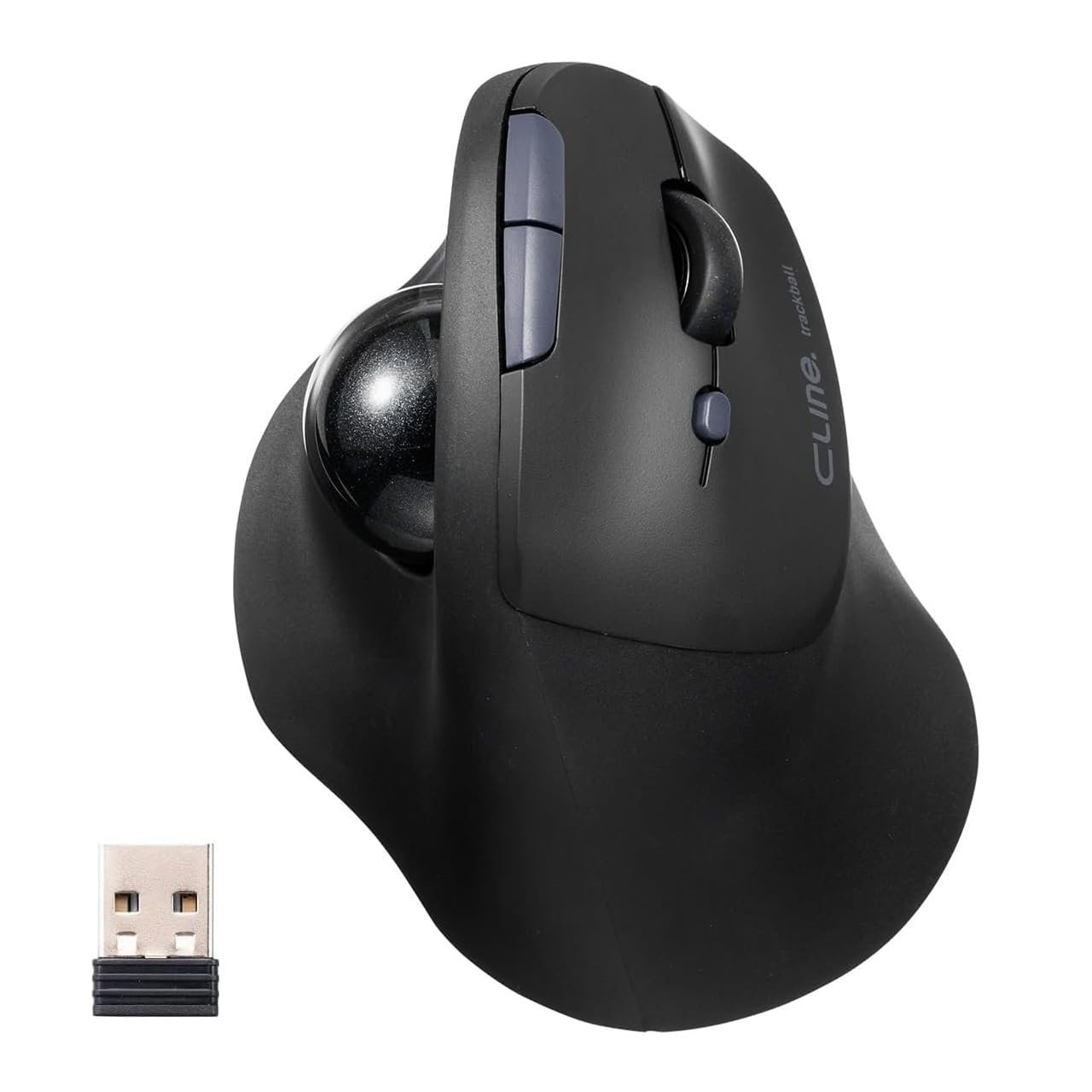 サンワダイレクト トラックボール エルゴノミクス マウス 静音 無線 Bluetooth 2.4GHz 充電式