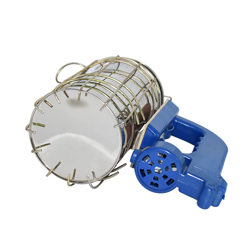 SagaSave Affumicatore elettrico per api, in acciaio inox, con scudo termico e gancio di montaggio, strumento per apicoltura (non fornito con batterie)