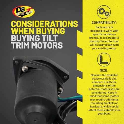 Image of DB Electrical 430-22162 Tilt Trim Motor 150HP Replacement for Yamaha F150JA 2013-2015, F150JB 2016-2018, F150LA 2013-2015, F150LB 2016-2018, F150TJR 2011, F150TLR 2012 63P-43880-01-01