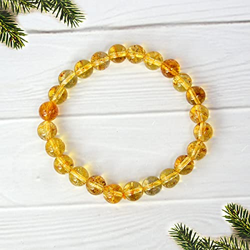 Image of Reiki Crystal Products Certified Natural Crystal Stone 8 mm Round Beads Bracelet for Men and Women | Reiki Charged Gemstone Bracelet | Multiple Stone Variants Available