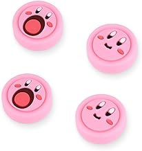 DLseego Cute 4PCS Thumb Grips Caps for Switch/Switch OLED/Switch Lite Soft Silicone Joy Con Joystick Cover Protective Janpanese Amine Cartoon Analog Button Caps - Pink