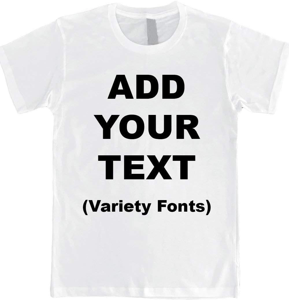 Custom T Shirts Ultra Soft Add Your Text for Men & Women Unisex Cotton T Shirt