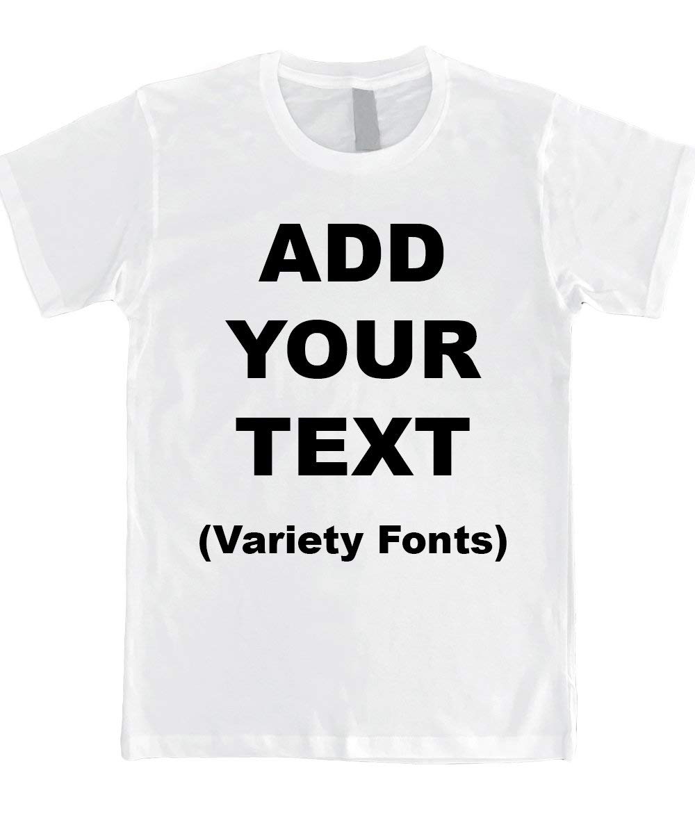 Custom T Shirts Ultra Soft Add Your Text for Men & Women Unisex Cotton T Shirt