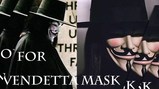GUY FAWKES  V's Guy Fawkes Mask - Fire and Steel
