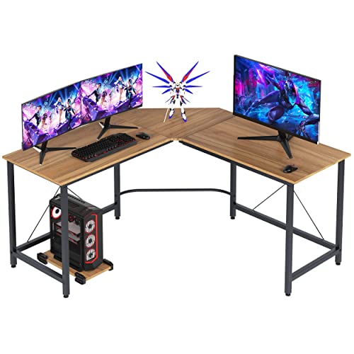 soges Computer Desk L-Shaped Desk Large Corner Desk L(150+150) * W55 * H76 cm Office Table Computer...