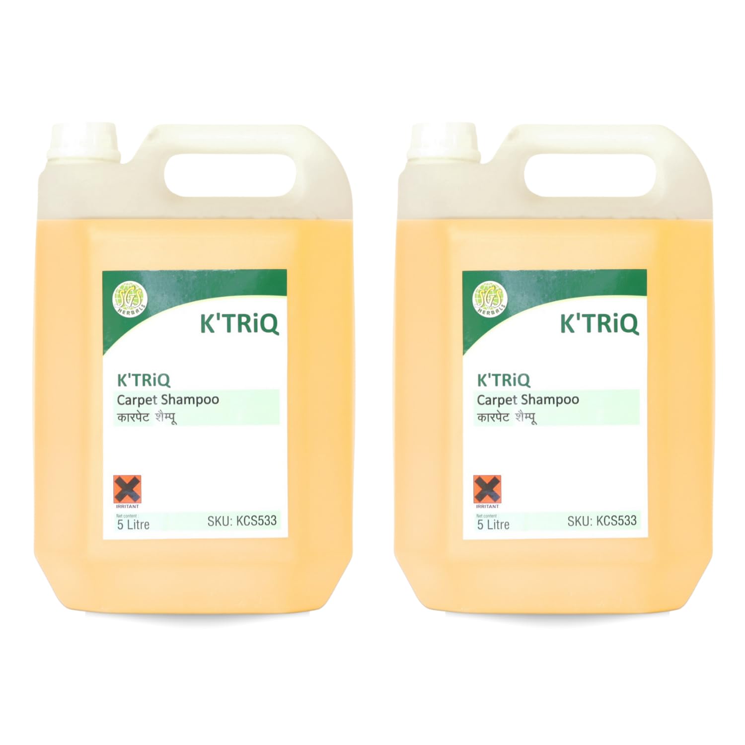 K'TRiQ K-11 Cleaning Chemical Carpet Shampoo, Upholstery Cleaning Liquid for Carpets, Remove Stains & Damp Odors, Non Harsh Chemicals, Clean & Sanitize (5 Litre, Pack of 2)